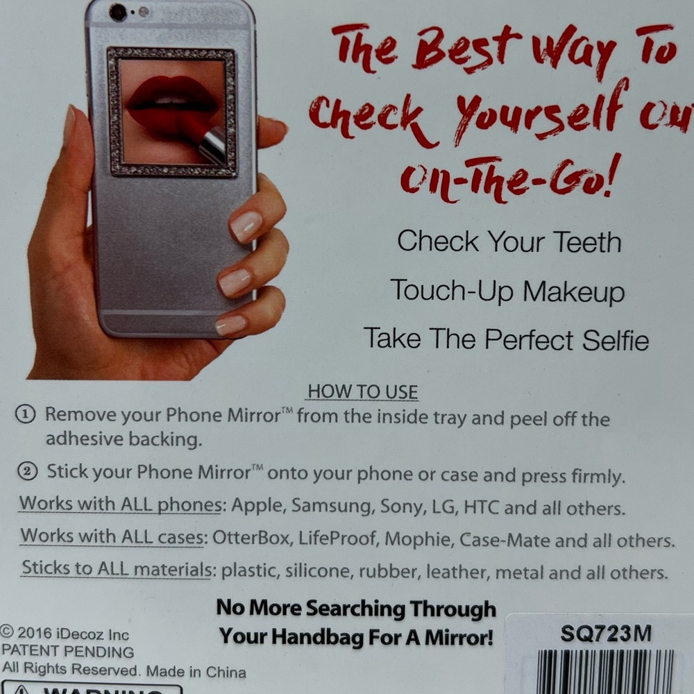 iDecoz Restickable Phone Mirror - Picture 2 of 2